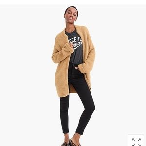 Point sir fuzzy cardigan jacket